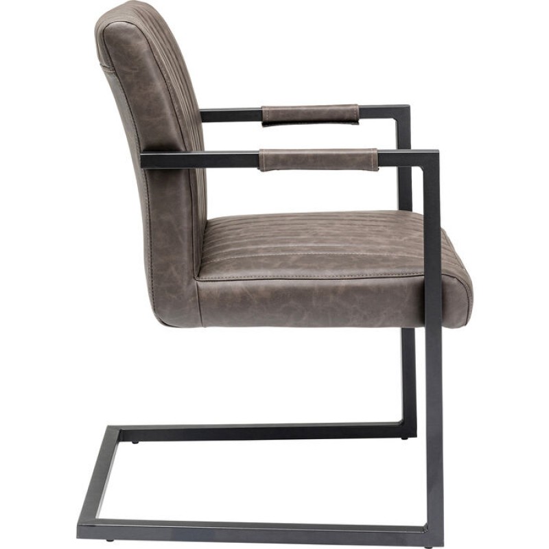 Cantilever Armchair Thamos Brown